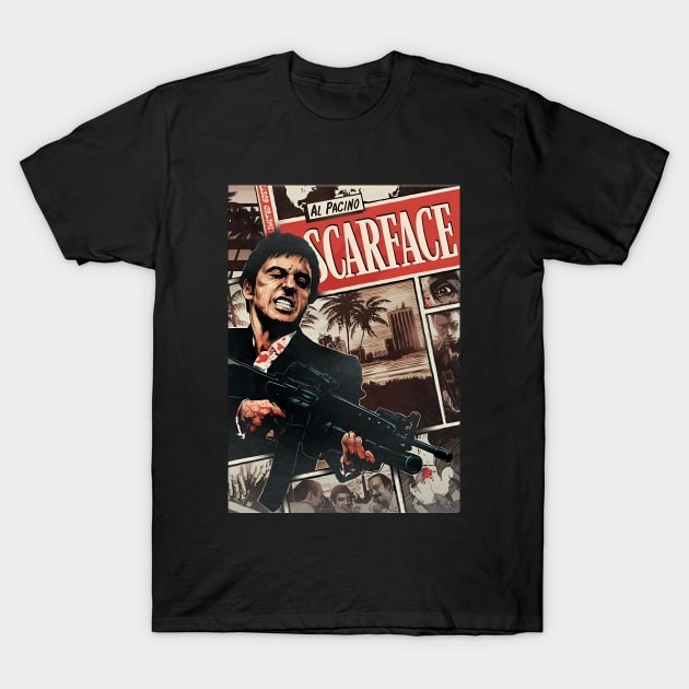 Tony Montana Scarface T-Shirt by teepubliclacreme